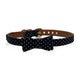 Black & White Polkadot Bowtie Dog Collar french bulldog