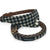 checkered black and white plaid french bulldog leash bandana combo