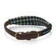 Plaid checkered black and white dog french bulldog bandana collar