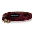 French Bulldog Leash  -  Lucky In Love Collection Silk Red