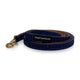 French Bulldog Loyalty Collection Blue Dog Leash with White Stripes