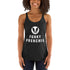 Funky Frenchie Bulldog Love logo Women's Racerback Tank