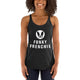 Funky Frenchie Bulldog Love logo Women's Racerback Tank