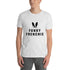 Funky Frenchie Black Logo on White Short-Sleeve Unisex T-Shirt