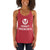 Funky Frenchie Bulldog Love logo Women's Racerback Tank