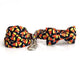 The French Bulldog Halloween Little Pumpkin Collar and Bowtie Set