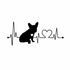 French Bulldog Heart Vinyl Sticker